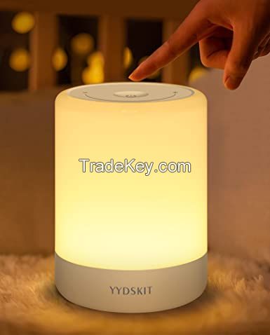 Creative Intelligent Touch Control With BT Audio Led Night Light Music Sound Box Eye Protection Lamp Bedroom Bedside Wireless