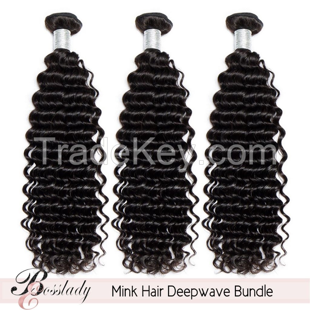 unprocessed human hair 10A bundle Deep