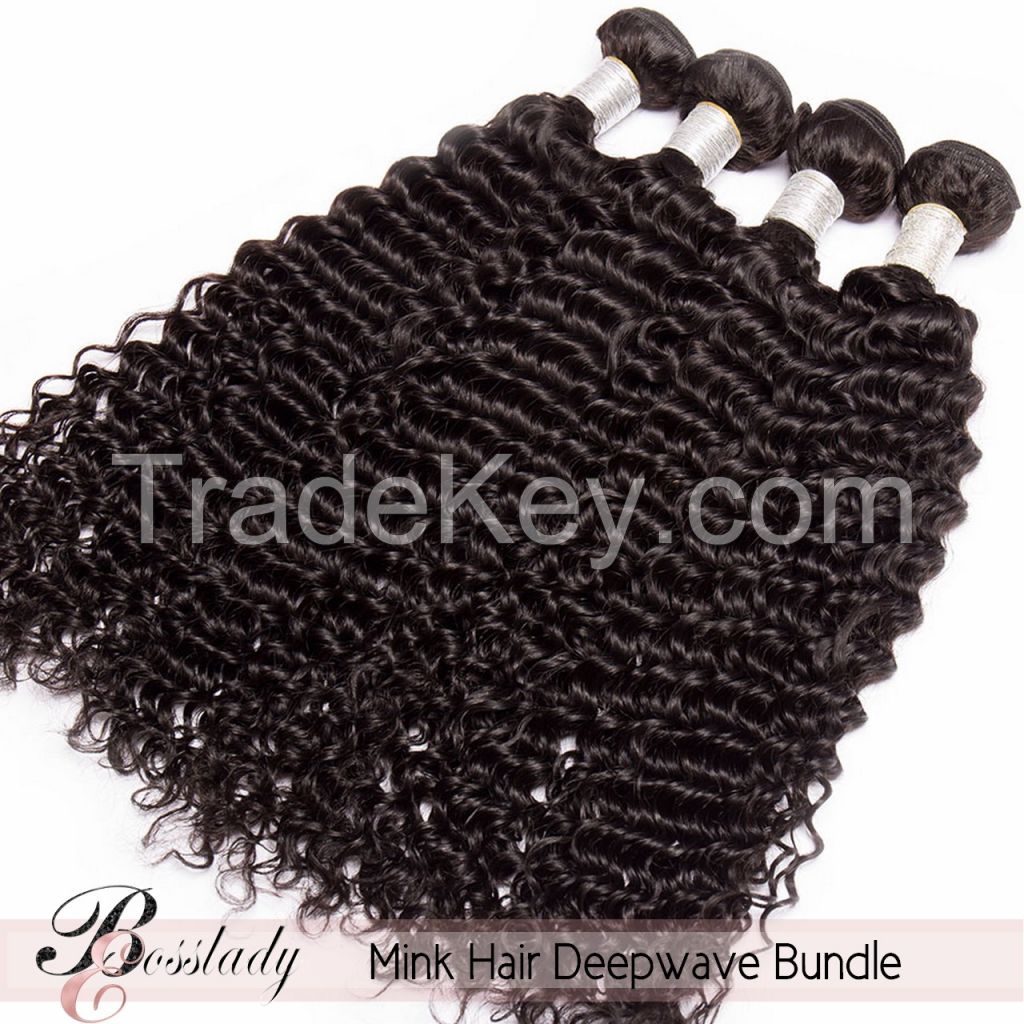 unprocessed human hair 10A bundle Deep