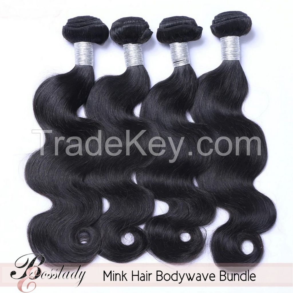 unprocessed human hair 10A bundle Bodywave