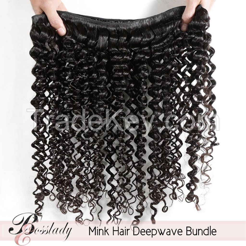 unprocessed human hair 10A bundle Deep