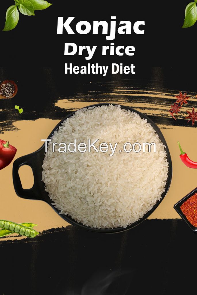 wholesale rice chinese shirataki konjac root rice 75g dry konjack rice with HALAL/BRC/KOSHER/IFS/HACCP