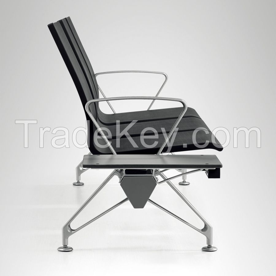 Hot Sale 3 Seater Airport Chair Public Pu Foam Waiting Chair Hospital Waiting Room Chair Bench