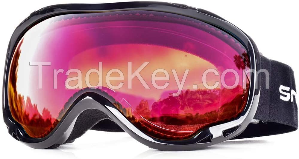 Snowledge Ski Goggles-Snow Snowboard Goggles OTG for Men Women Adult, Anti Fog 100% UV Protection