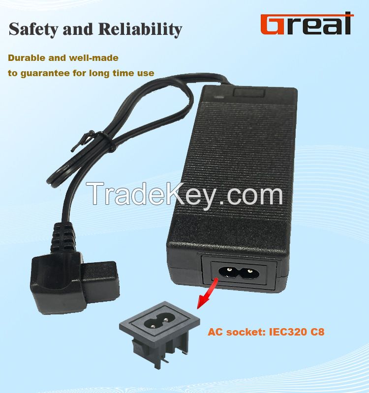 14.5V 6A switching power supply 87W desk-top AC DC adapter Car refrigerator charger ROHS C8 car cooler power adapter