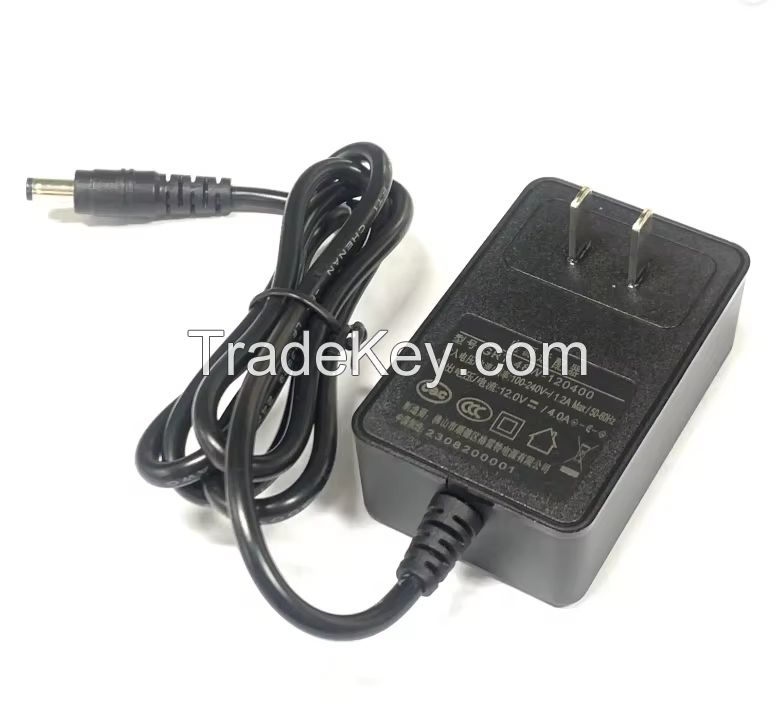 48W AC/DC Adapter 12VDC 4A New design switching power supply ROHS wall mounted Plug in universal power charger