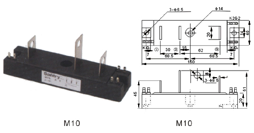 Three phase thyristor(diode) module