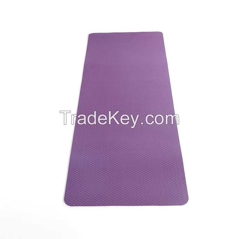 High Quality Anti Slip TPE 6mm Environmental Friendly Custom Printing Yoga Mat