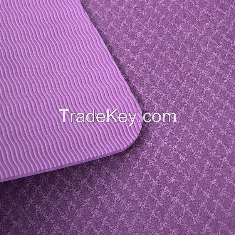 High Quality Anti Slip TPE 6mm Environmental Friendly Custom Printing Yoga Mat