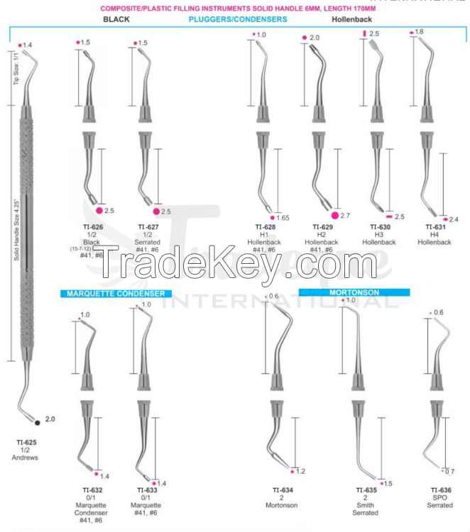 Dental Filling Instruments