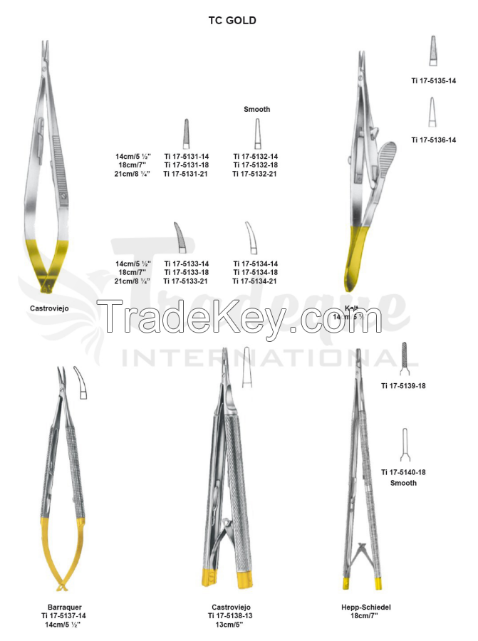 Needles Holders TC Gold