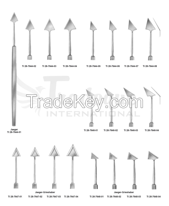 Keratomes And Various Eye Knives