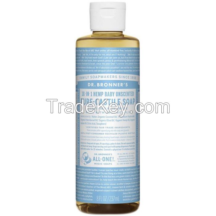 Quality and Sell Dr Bronner Pure Castile Liquid Soap Baby Unscented 237ml