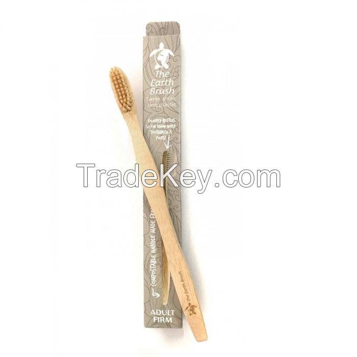 Quality and Sell Earth Brush Toothbrush Adult Firm Natural