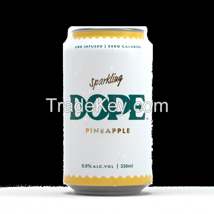 Quality and Sell Dope Drinks CBD Sparkling Pineapple Drink 330ml