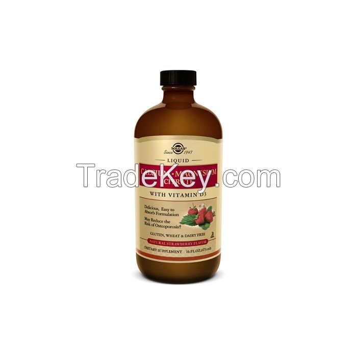 Quality and Sell Solgar Liquid Calcium Magnesium Citrate With Vitamin D3 Strawberry