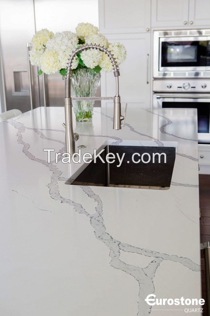 Quartz Slab Artificial stone Quartz Stone Kitchen Countertop EWH9404 Countertop Kitchen island Vanity Tabletop Sintered stone slabs Viet Nam