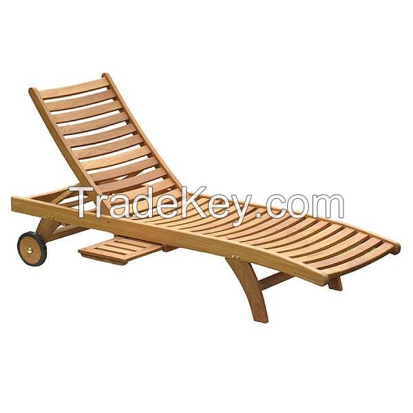 TEAK OUTDOOR CLASSIC SUN  LOUNGERS