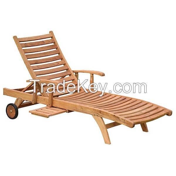 TEAK OUTDOOR CLASSIC SUN  LOUNGERS