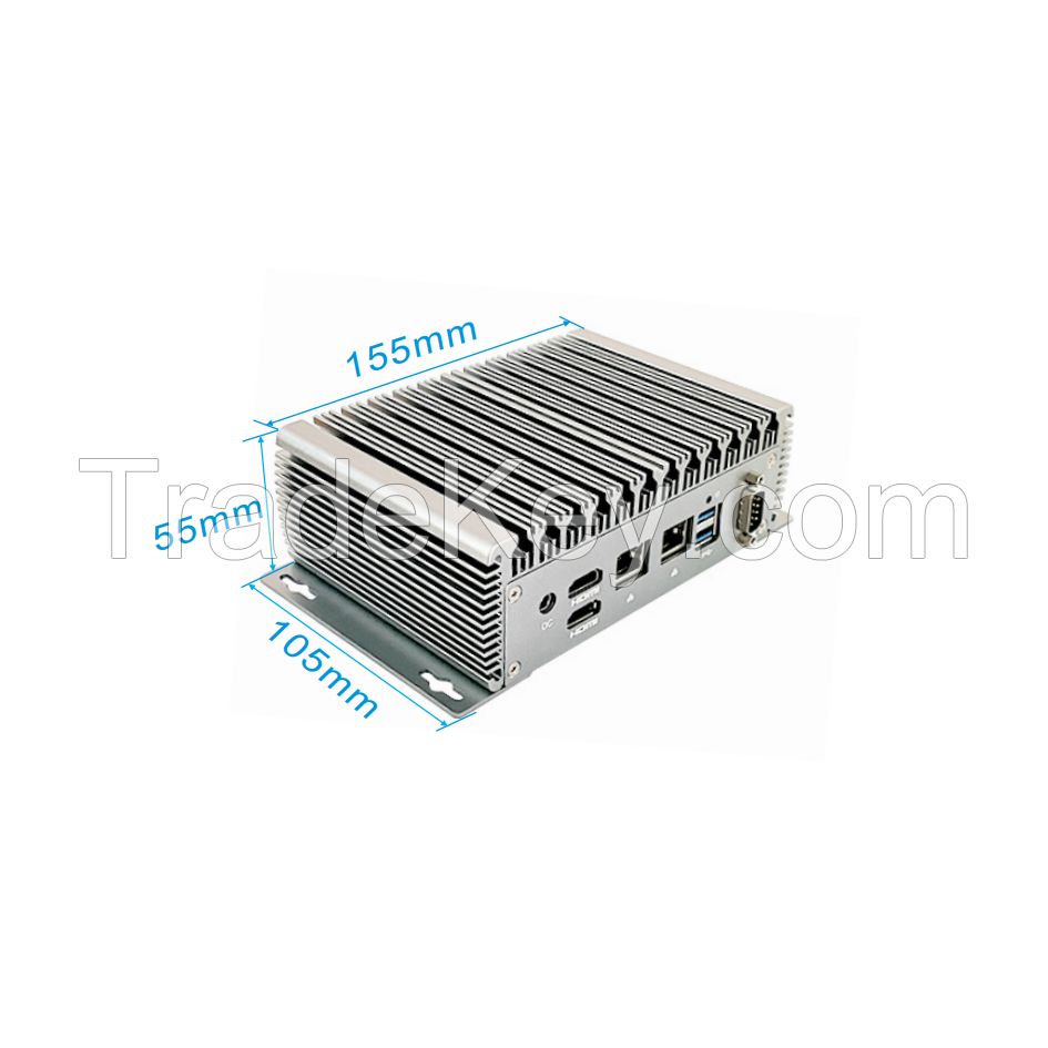 New Fanless Computer Dual Core Processor 2 LAN Barebone WIN10/7/Linux VGA Uhd HD-Mi Mini PC