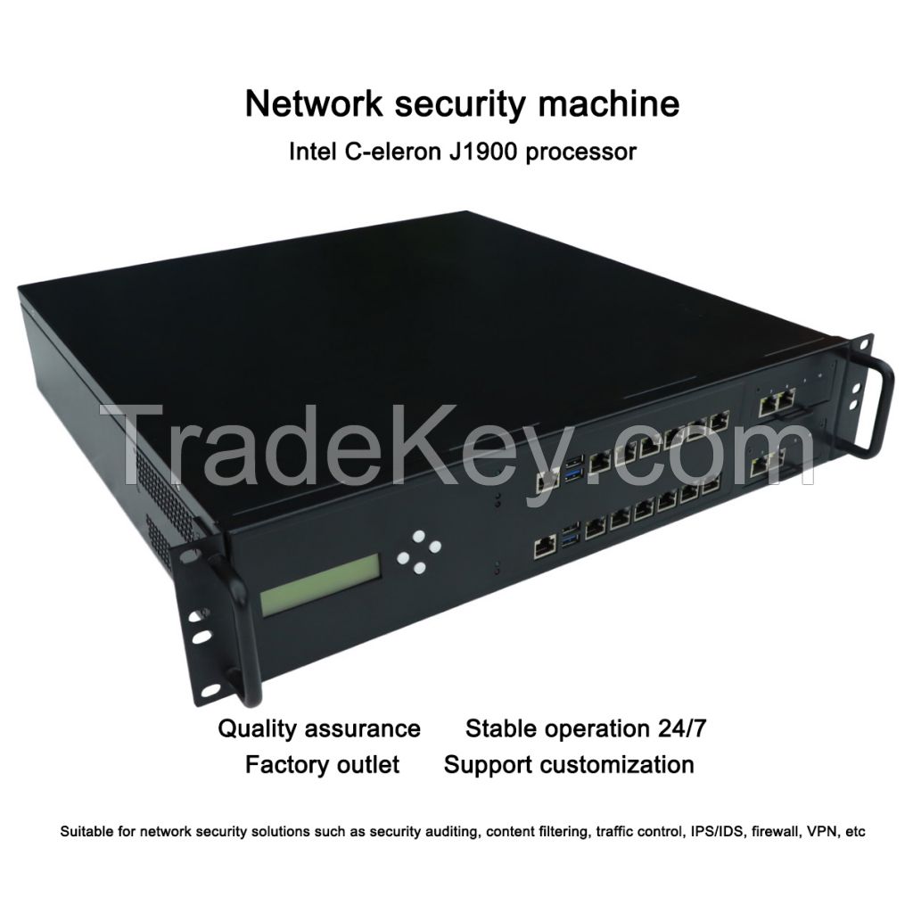 Industrial PC 2U Rack Firewall Intel J1900/J6412 Desktop CPU Business Network Router Computer IPC