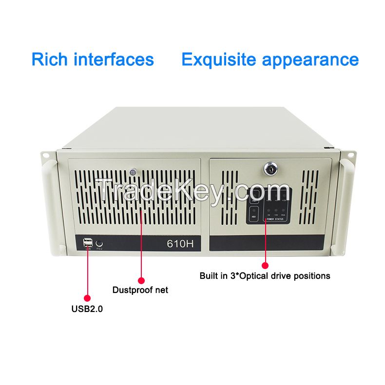 B75 Chipset Ipc 3Th I3 I5 I7 4Gb Computer Case 4U Rack Mounted Server Chassis Industrial Pc