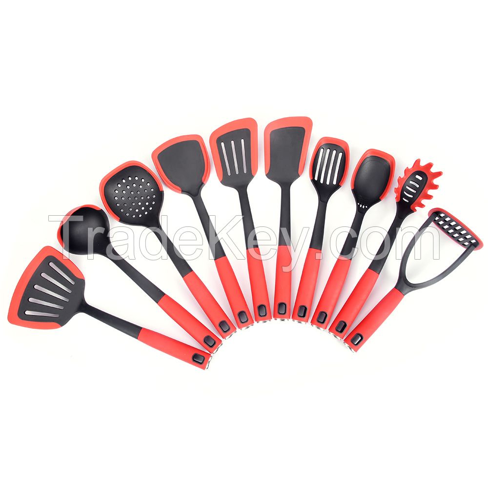 10pcs Stainless Steel Nylon Utensils Set Kitchen Gadgets Utensils Kitchen Accessories Set Nylon Kitchen Utensil Set