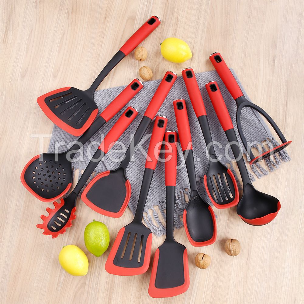 10pcs Stainless Steel Nylon Utensils Set Kitchen Gadgets Utensils Kitchen Accessories Set Nylon Kitchen Utensil Set