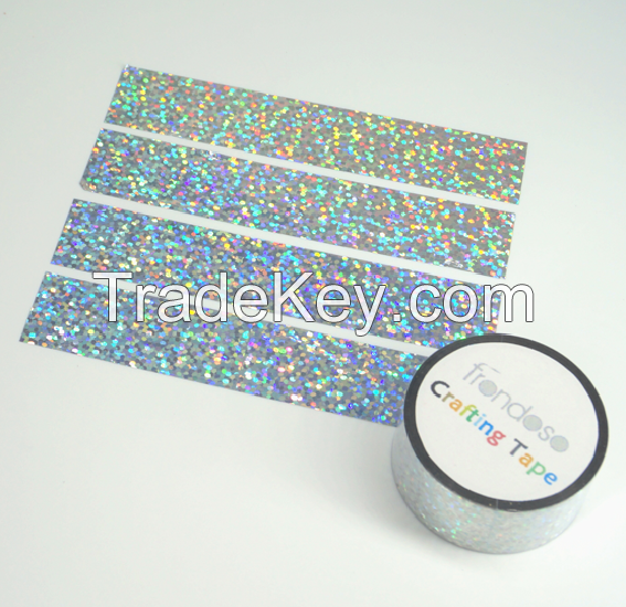 Gymnastic Hula Hoop Used Shimmer Holographic Tape