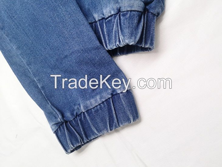 Fashionable long inseam Tall Women Jeans High Waist Solid Color Stacked Jeans Ruched Pants Pleated Leg Ladies Denim