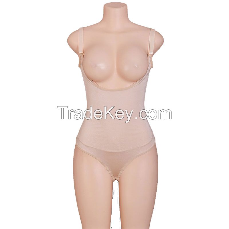 Latex Seamless Firm Control Shapewear Open bust Bodysuit Body Shaper