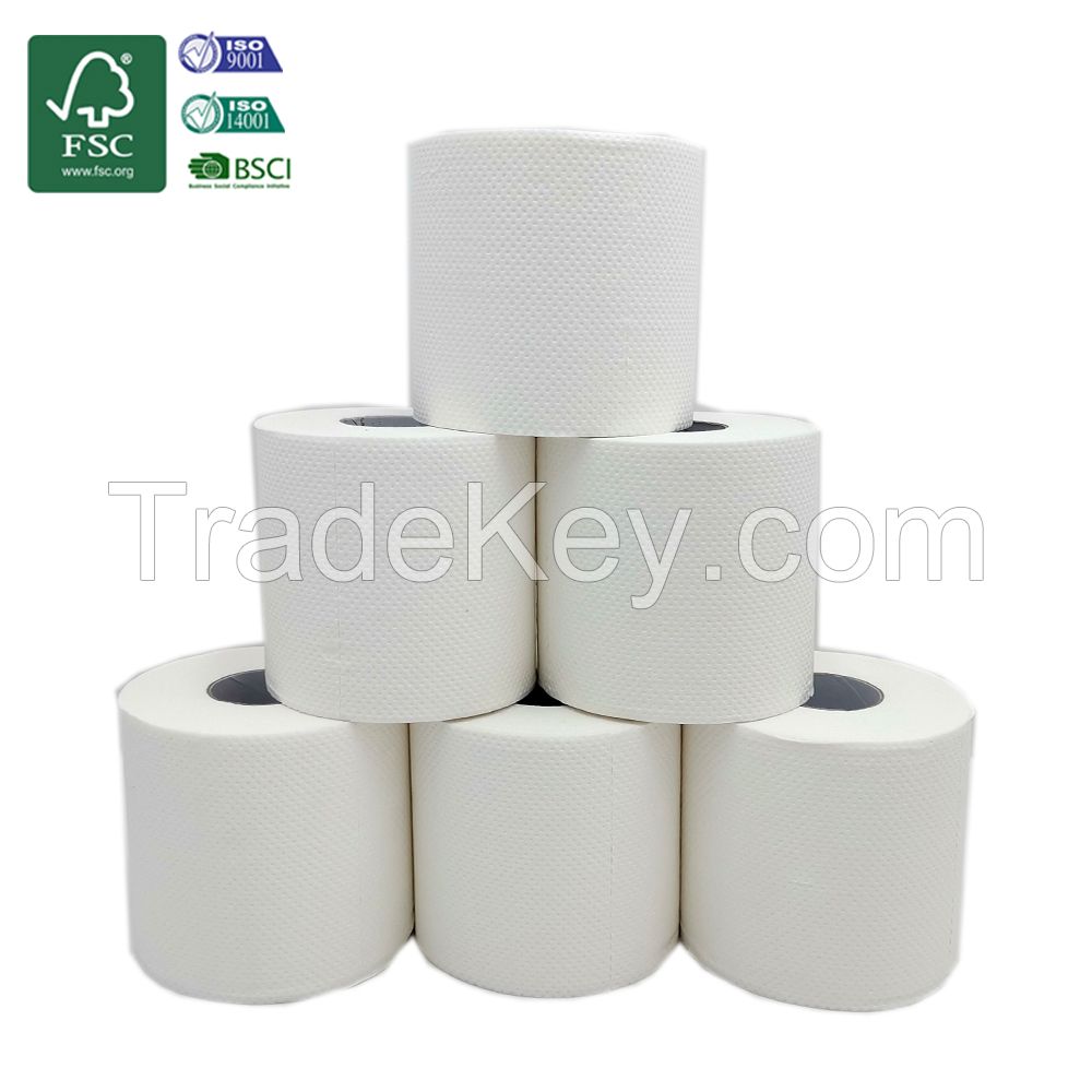 Fsc Certified 100% Pure Bamboo Compostable Biodegradable Plastic-Free Eco-Friendly Bamboo Toilet Paper