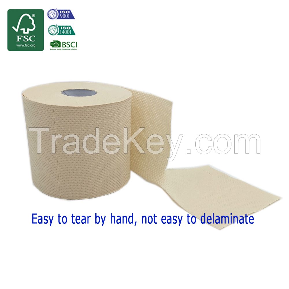 100% Bamboo Pulp Non-Polluting Pulp Toilet Paper 2-Lay