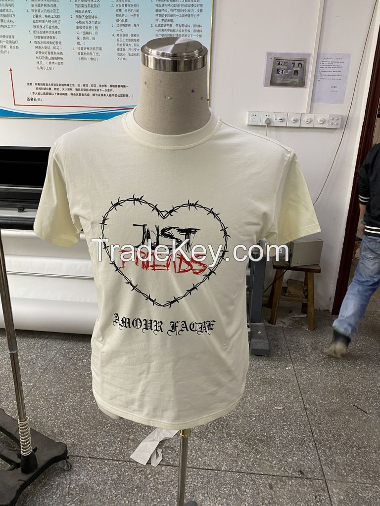 custom print embroidery t-shirts