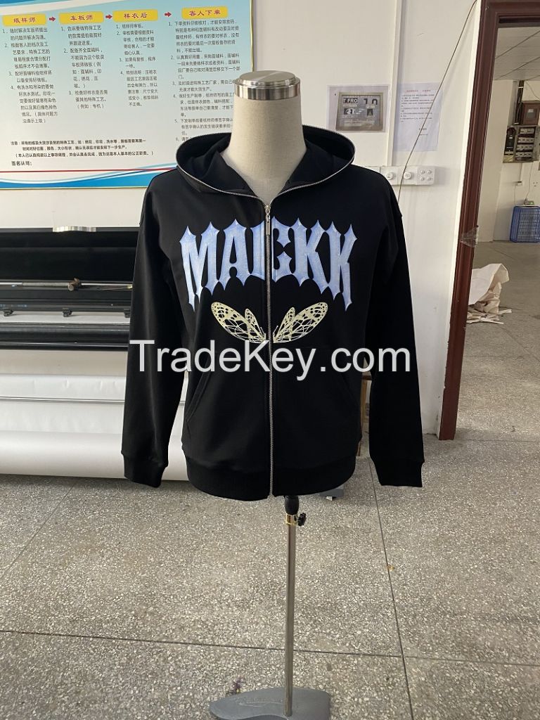 Custom zip up hoodie OEM/ODM hoodie