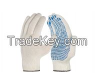 Gloves of the 10th class (4 threads) with PVC economy