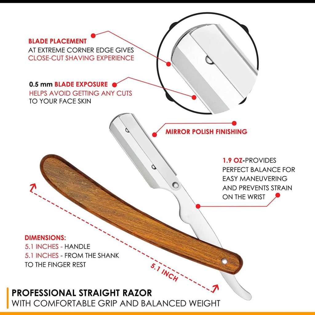 Straight Razors - Wooden Handle