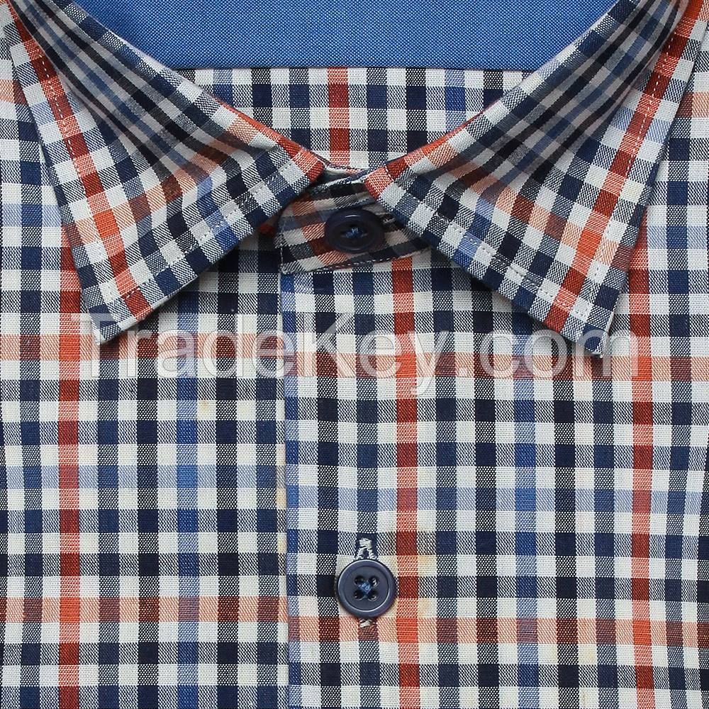 ORANGE And BLUE BOX - FORMAL SHIRT - FBL 32