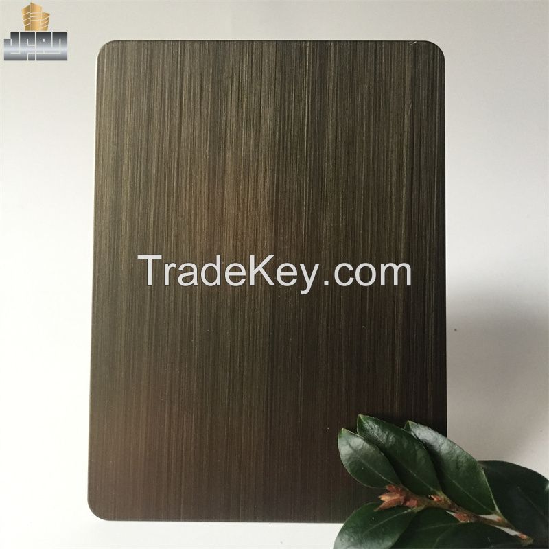 Steel Hairline Sheet - Bronze