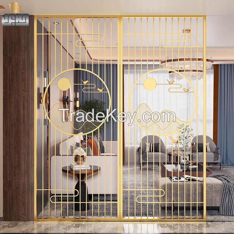 Villa Hotel Living Room Classical Design Stainless Steel Metal Mesh Screens 