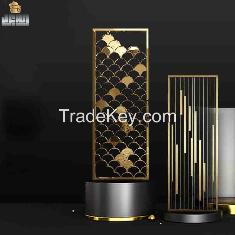 Villa Hotel Living Room Classical Design Stainless Steel Metal Mesh Screens 