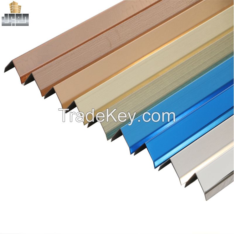 L Shape 0.8mm 304 Stainless Steel Tile Trims for Corner Protection 