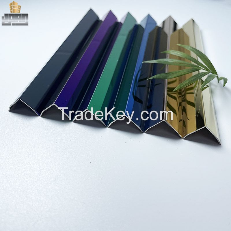 Steel Tile Trim Ceramic Tile Trim Modern Style Customizable Tile Profiles 