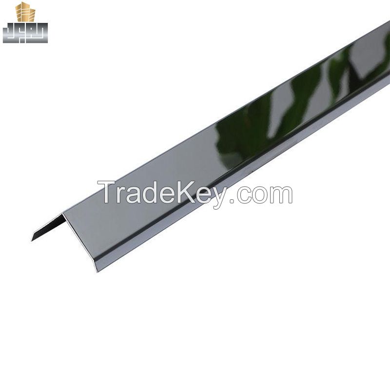 L Shape 0.8mm 304 Stainless Steel Tile Trims for Corner Protection 