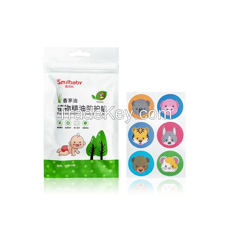 Anti Mosquito Repellent Patch Non-woven Fiber Deet Free Natural Oil Safe Baby Pregnant Outdoor Use Pest Repellent Sticker