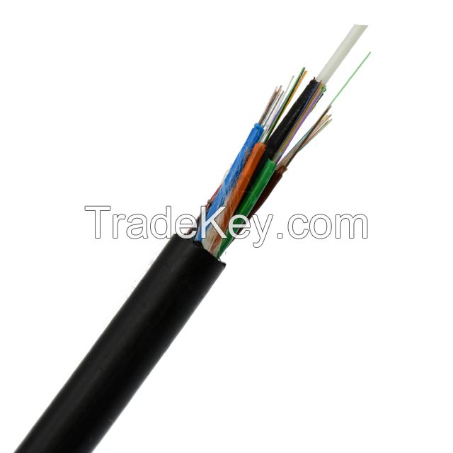 Outdoor GYFTY Fiber Optic Cable 2-244Core Stranded Structure PE Jacket