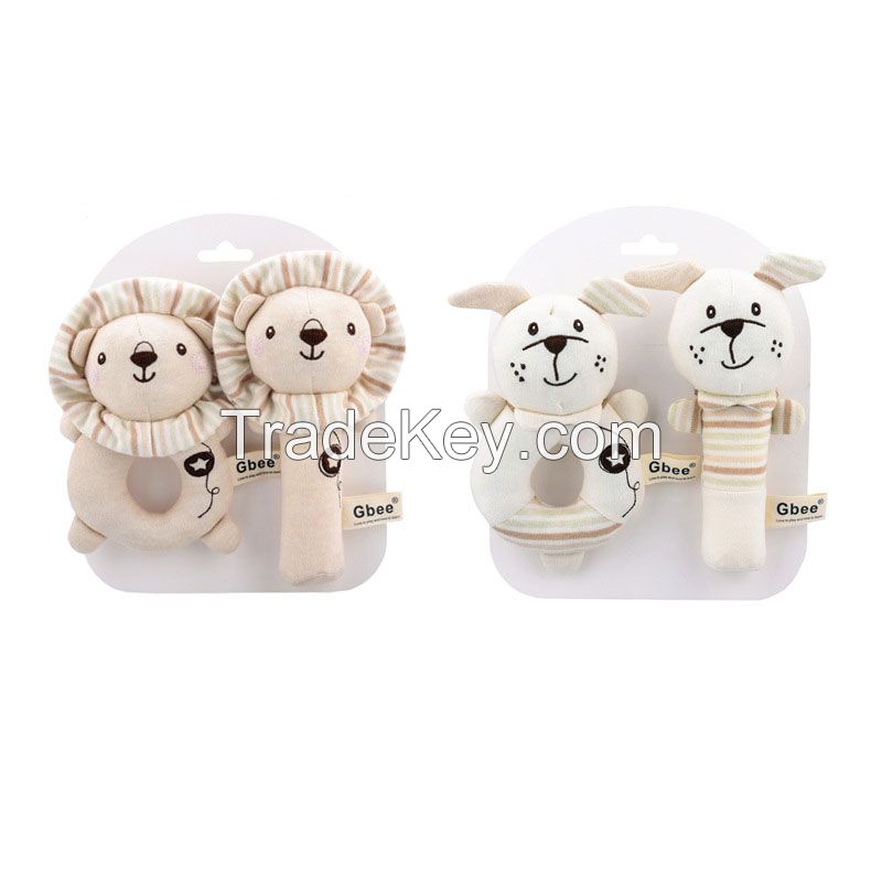 2Pcs Animal Plush Toys for Baby