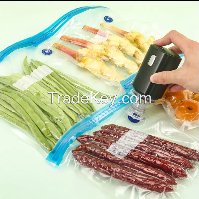 Wholesale Manufacturer Multilayer with Zipper Embossed Airtight Food Storage Sous Vide Vacuum Sealer Bag