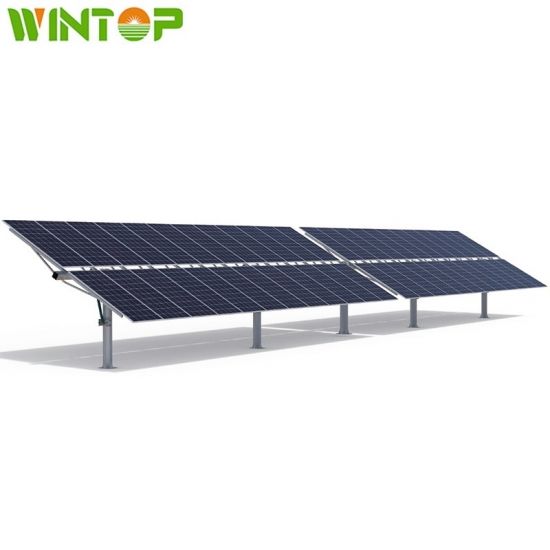 Double Portrait Horizontal Single-axis Solar Tracker System