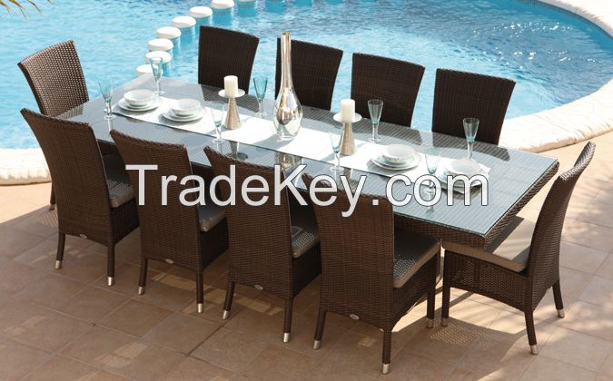 D.L furniture Brown rattan for Poly rattan dining set your family